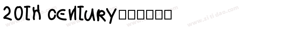 20th century字体转换
